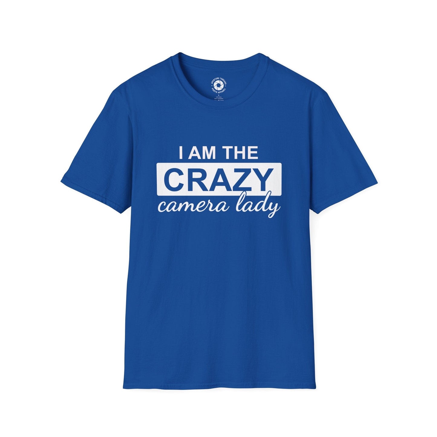 T-Shirt Royal / S Crazy Camera Lady T-Shirt