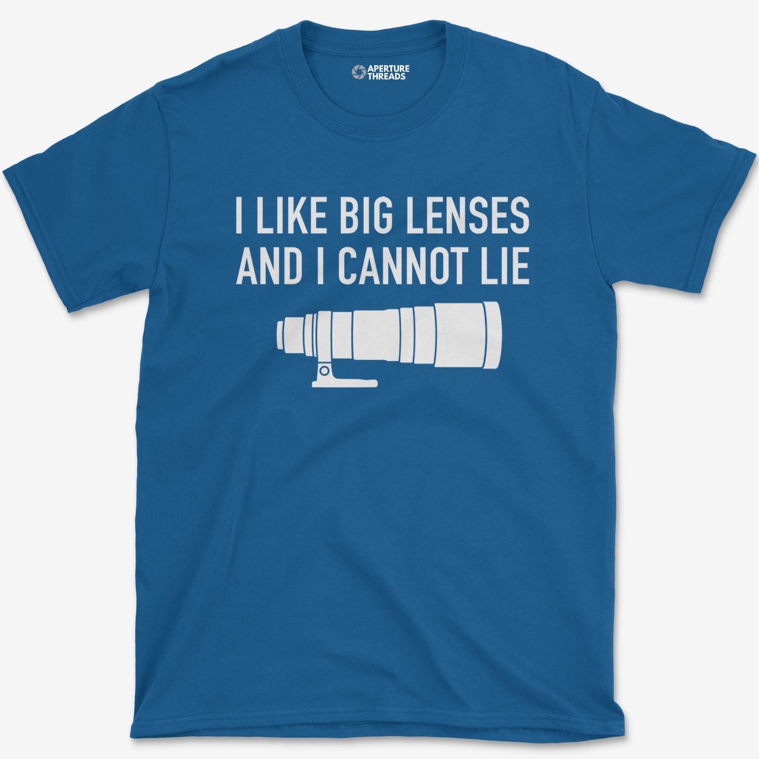T-Shirt Royal / S I Like Big Lenses T-Shirt