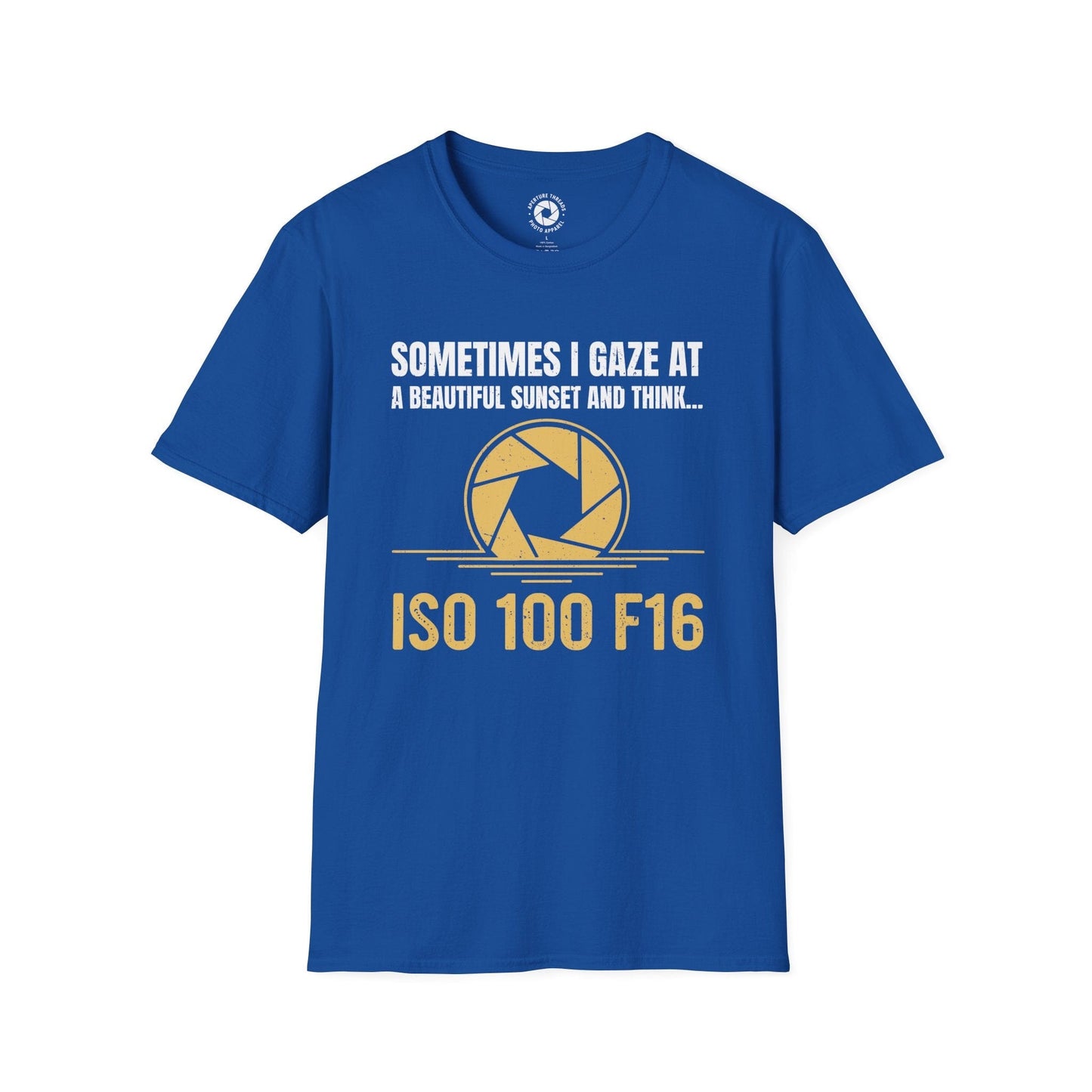 T-Shirt Royal / S ISO 100 F16 T-Shirt