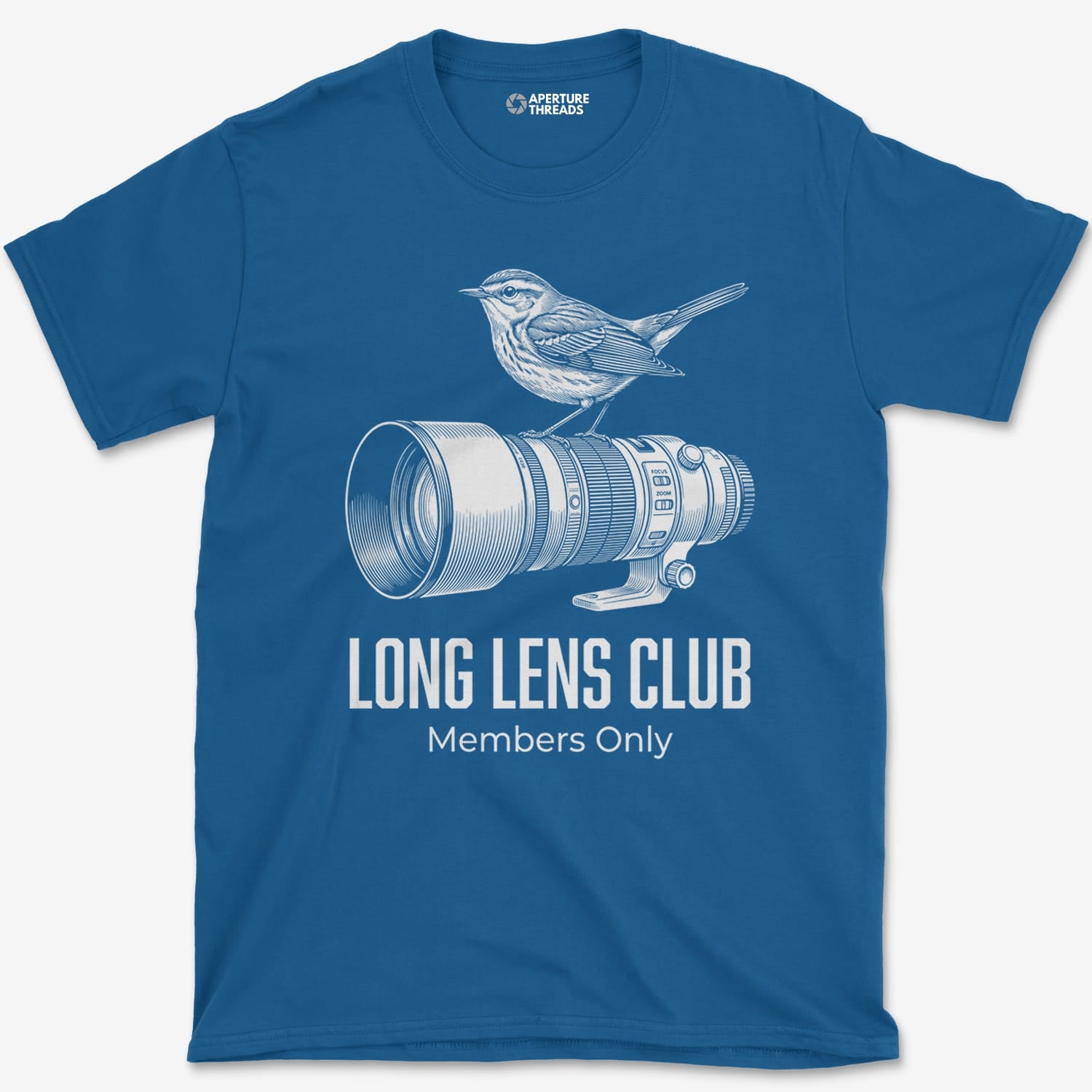 T-Shirt Royal / S Long Lens Warbler T-Shirt