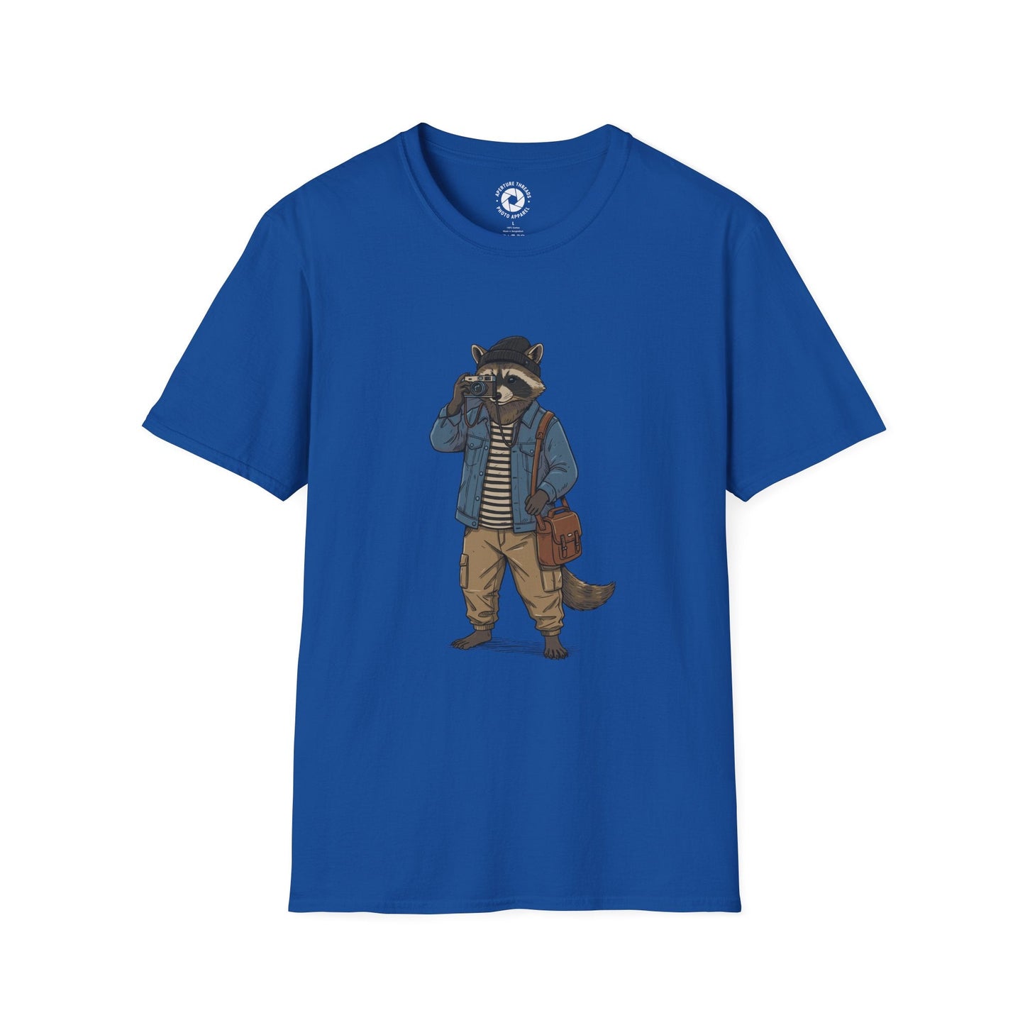 T-Shirt Royal / S Racoon Photographer T-Shirt