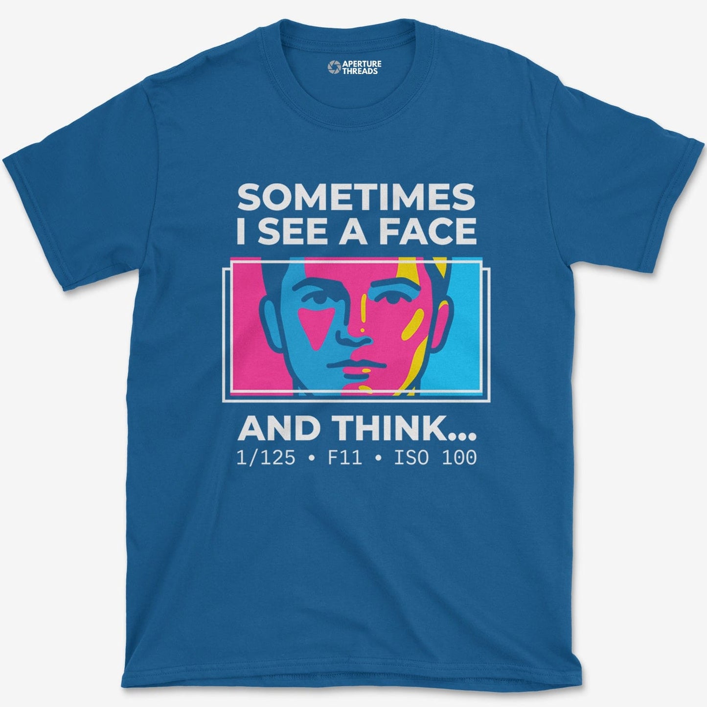 T-Shirt Royal / S See A Face T-Shirt