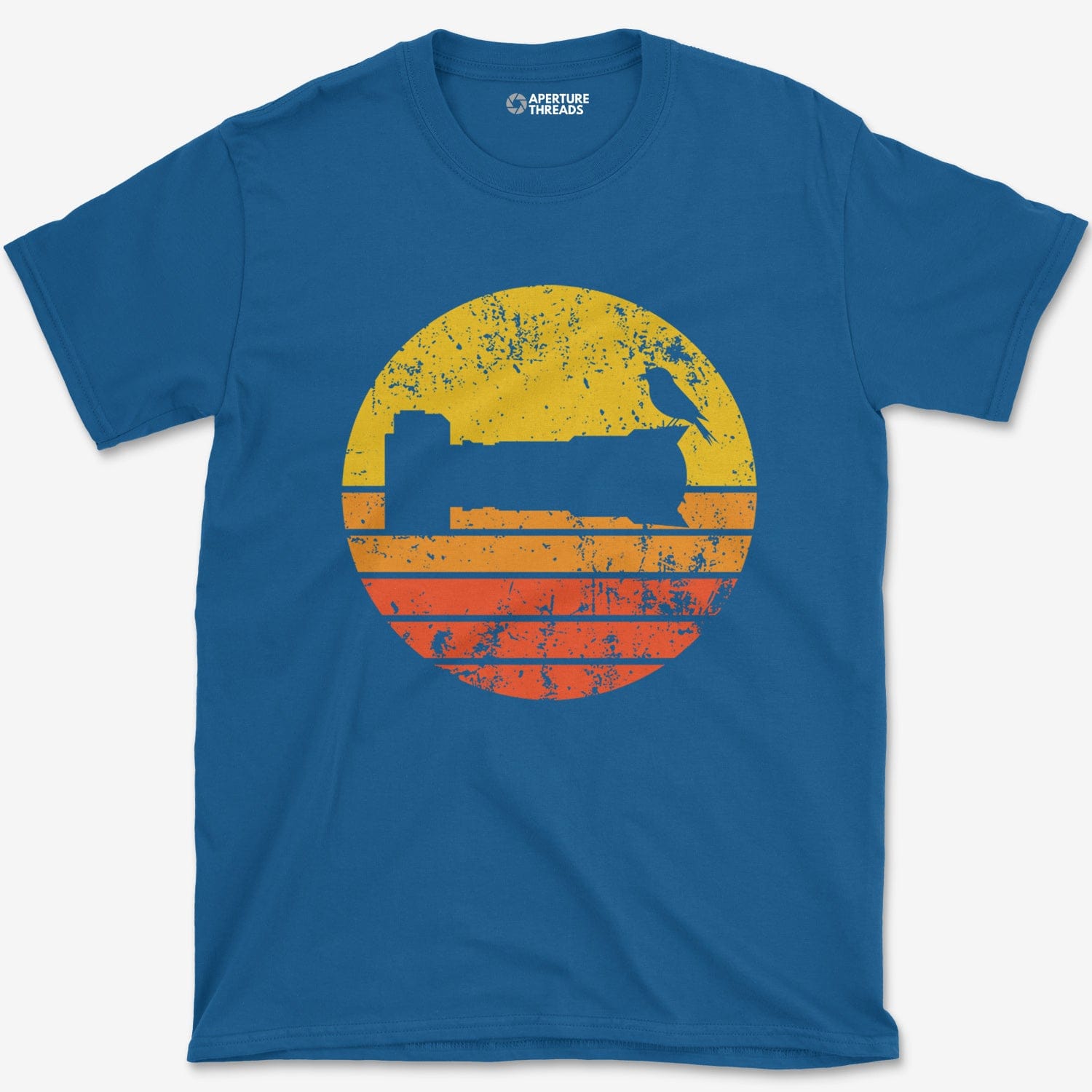T-Shirt Royal / S Sunset Bird Camera T-Shirt
