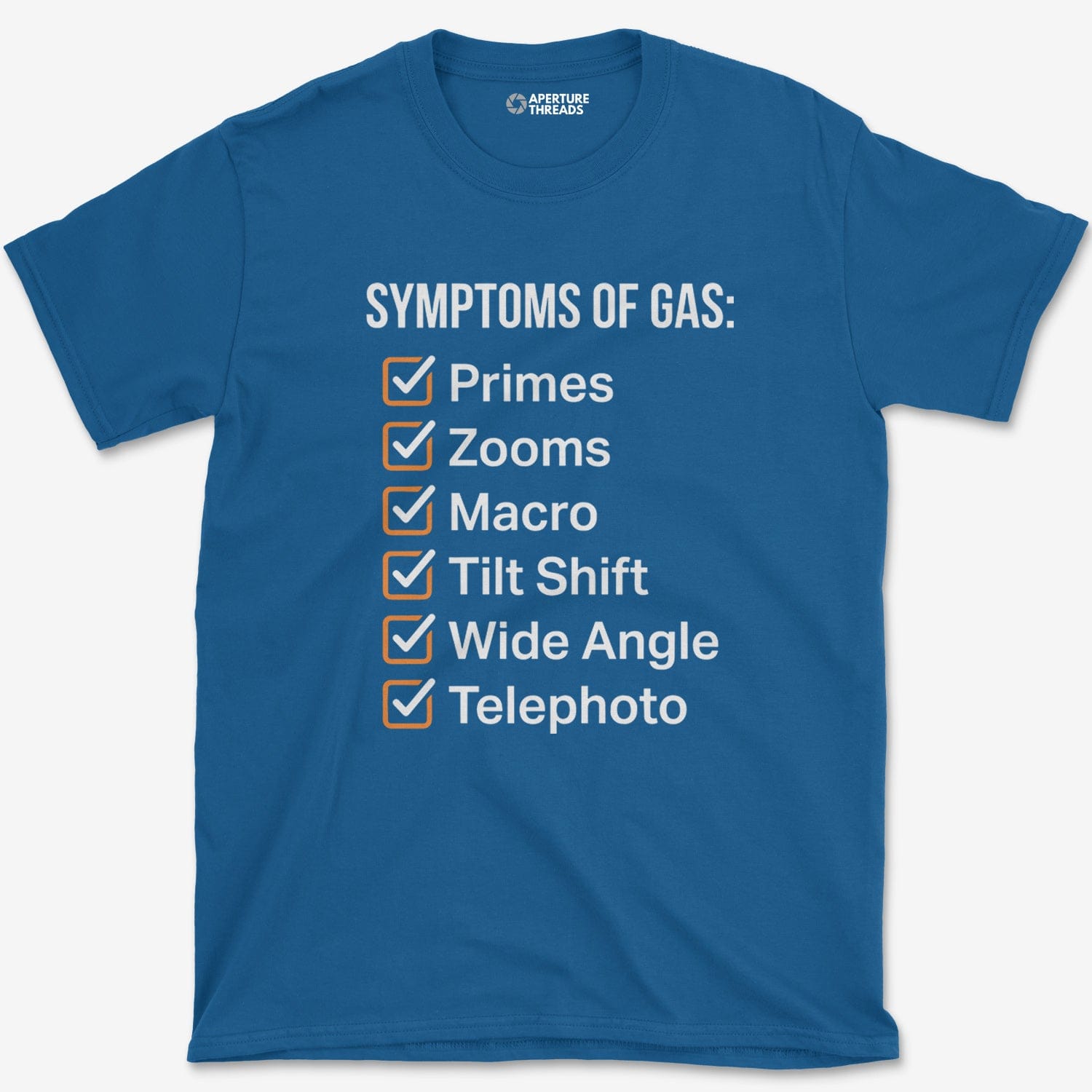 T-Shirt Royal / S Symptoms Of Gas T-Shirt