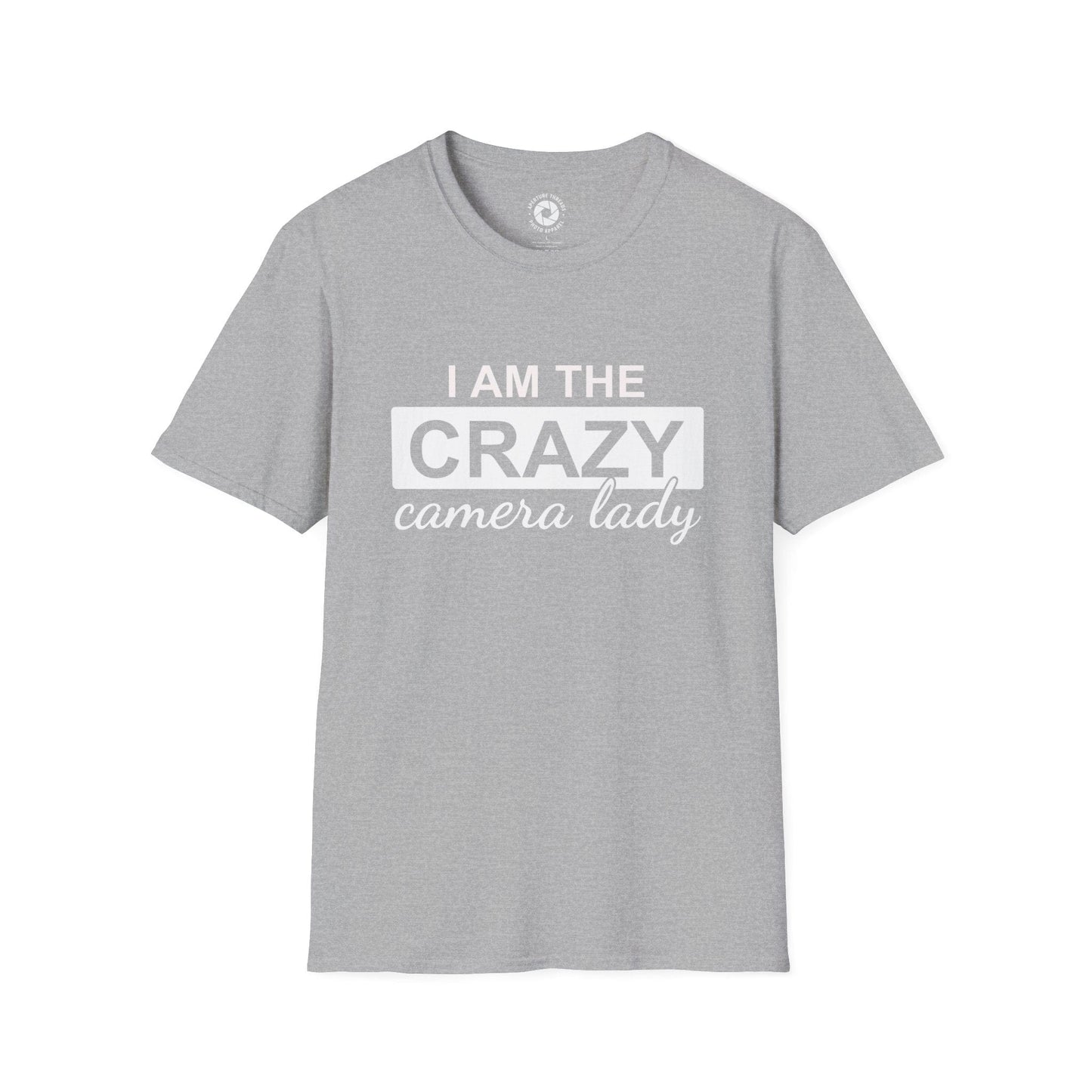 T-Shirt Sport Grey / S Crazy Camera Lady T-Shirt