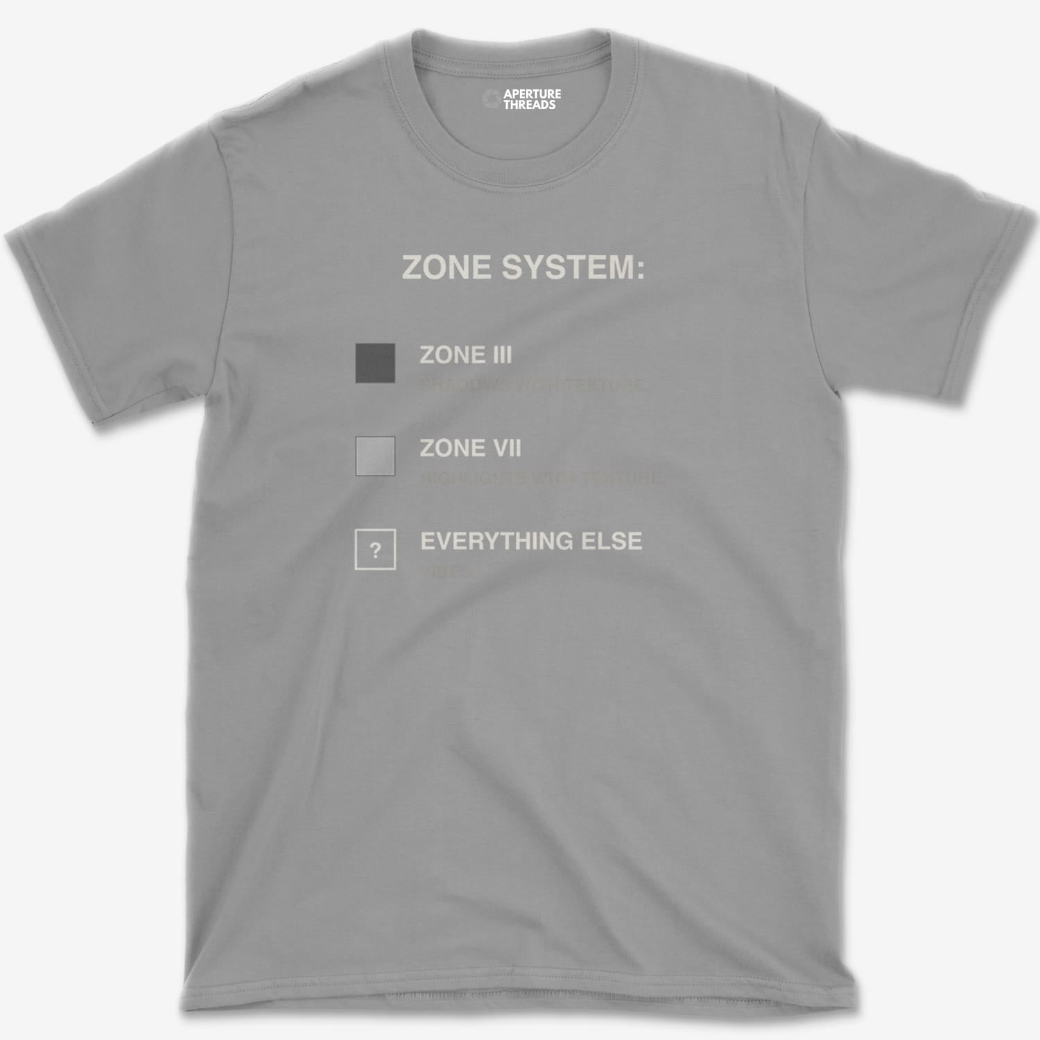 T-Shirt Sport Grey / XS Zones III VII Vibes T-Shirt