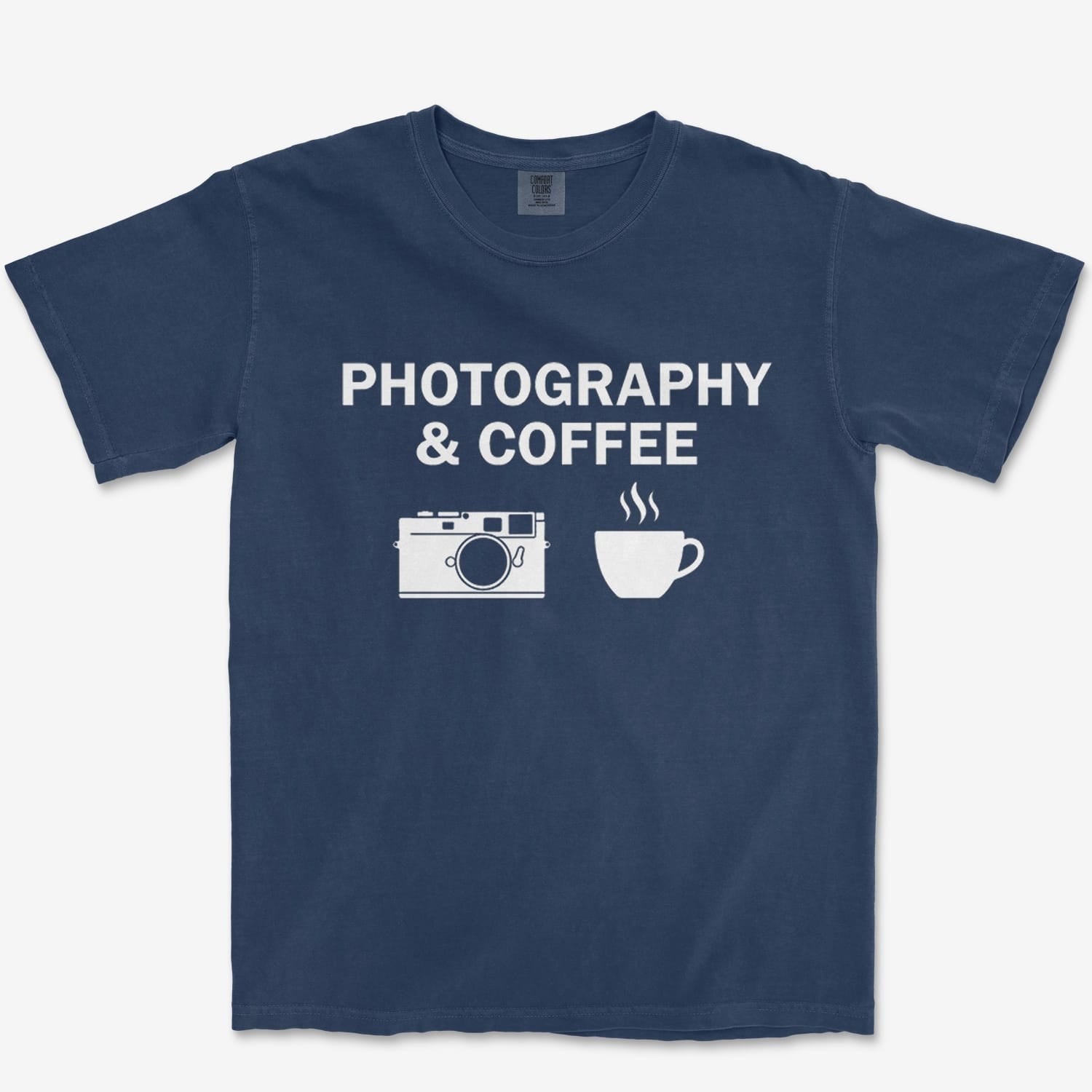 T-Shirt True Navy / S Coffee & Photography Heavyweight Tee