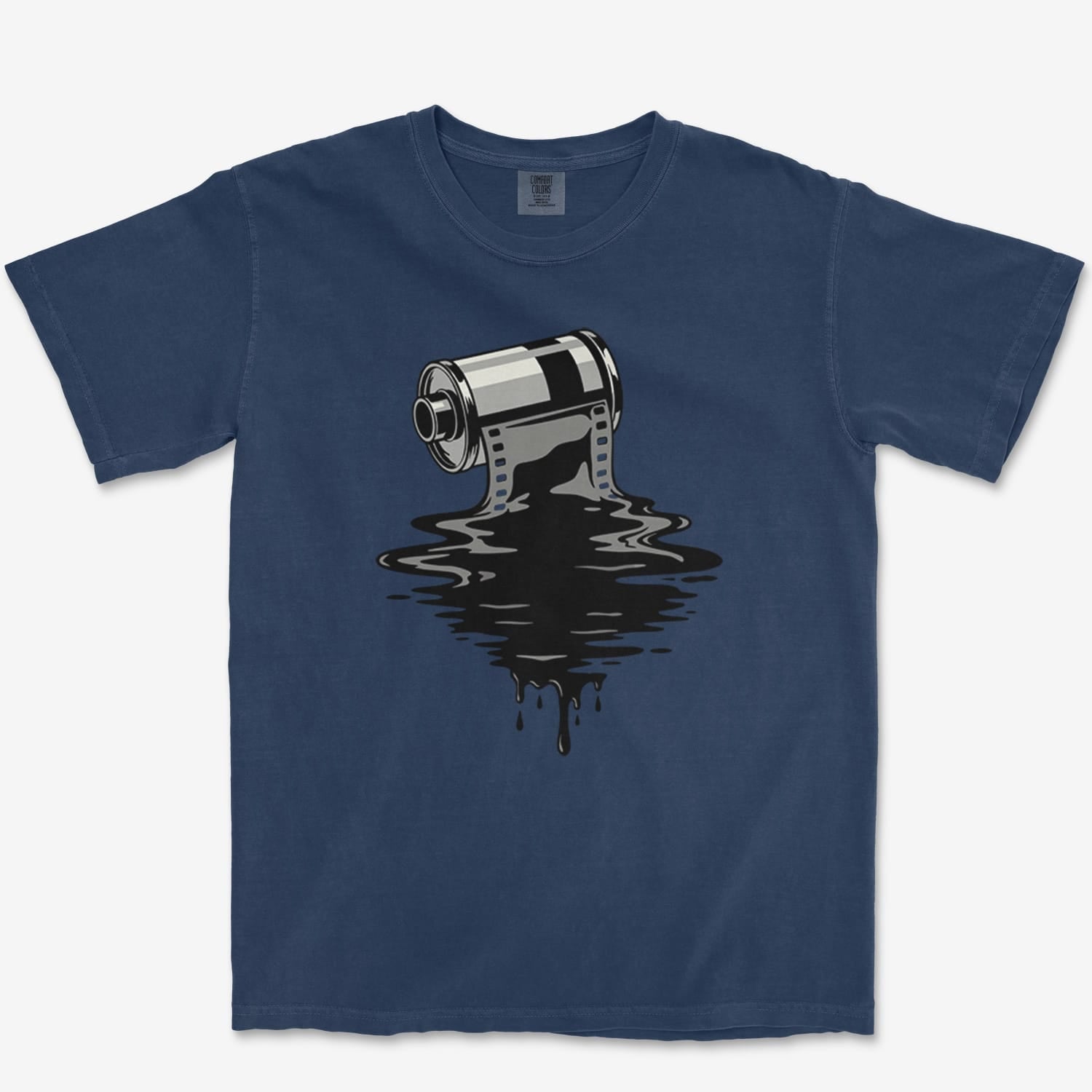 T-Shirt True Navy / S Film Paint Heavyweight Tee