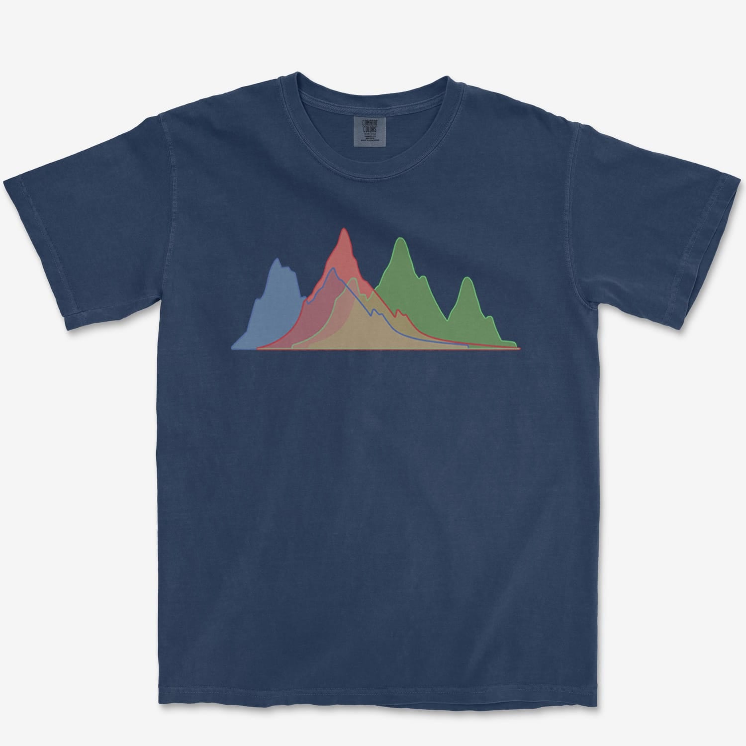 T-Shirt True Navy / S Histogram Heavyweight Tee