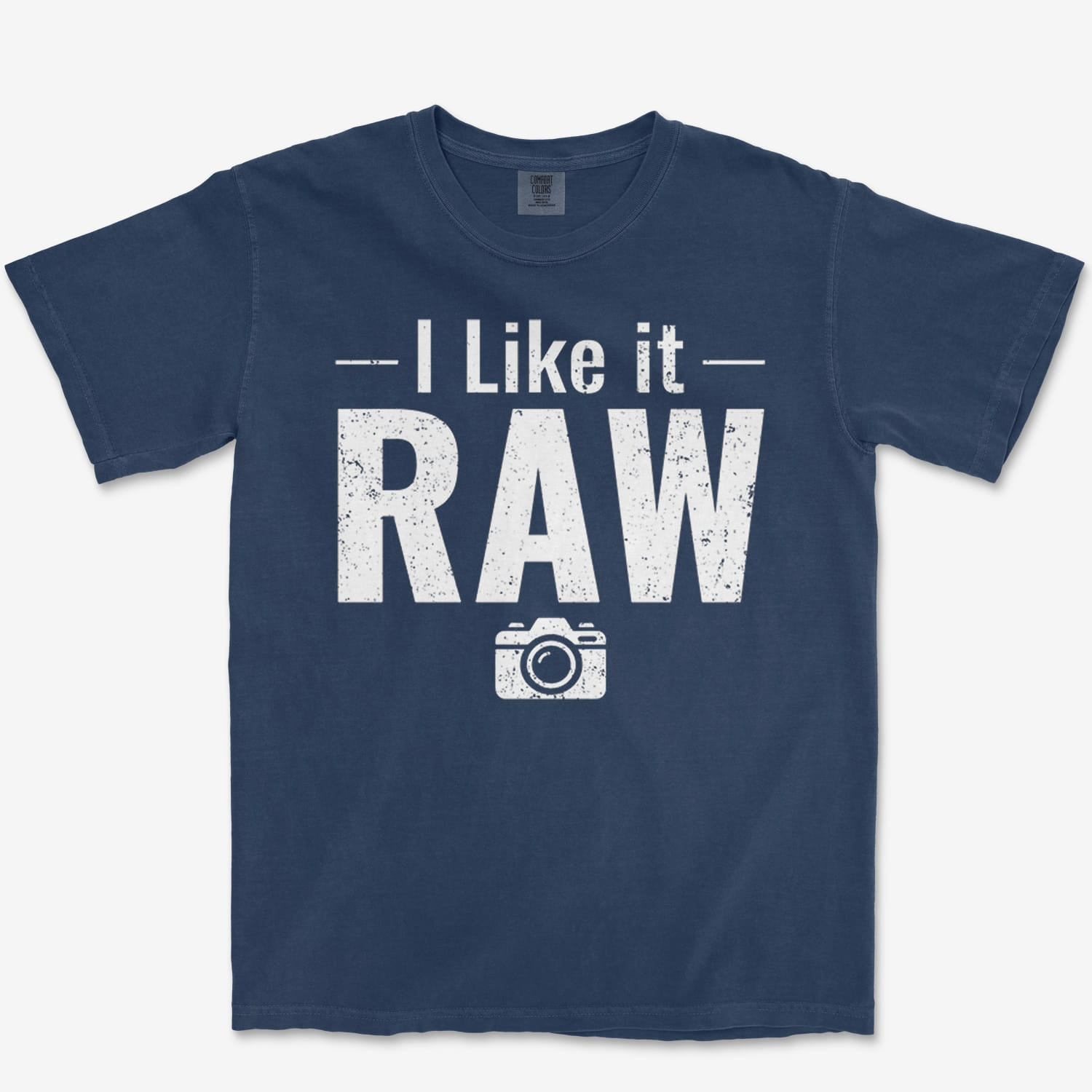 T-Shirt True Navy / S Like It Raw Heavyweight Tee