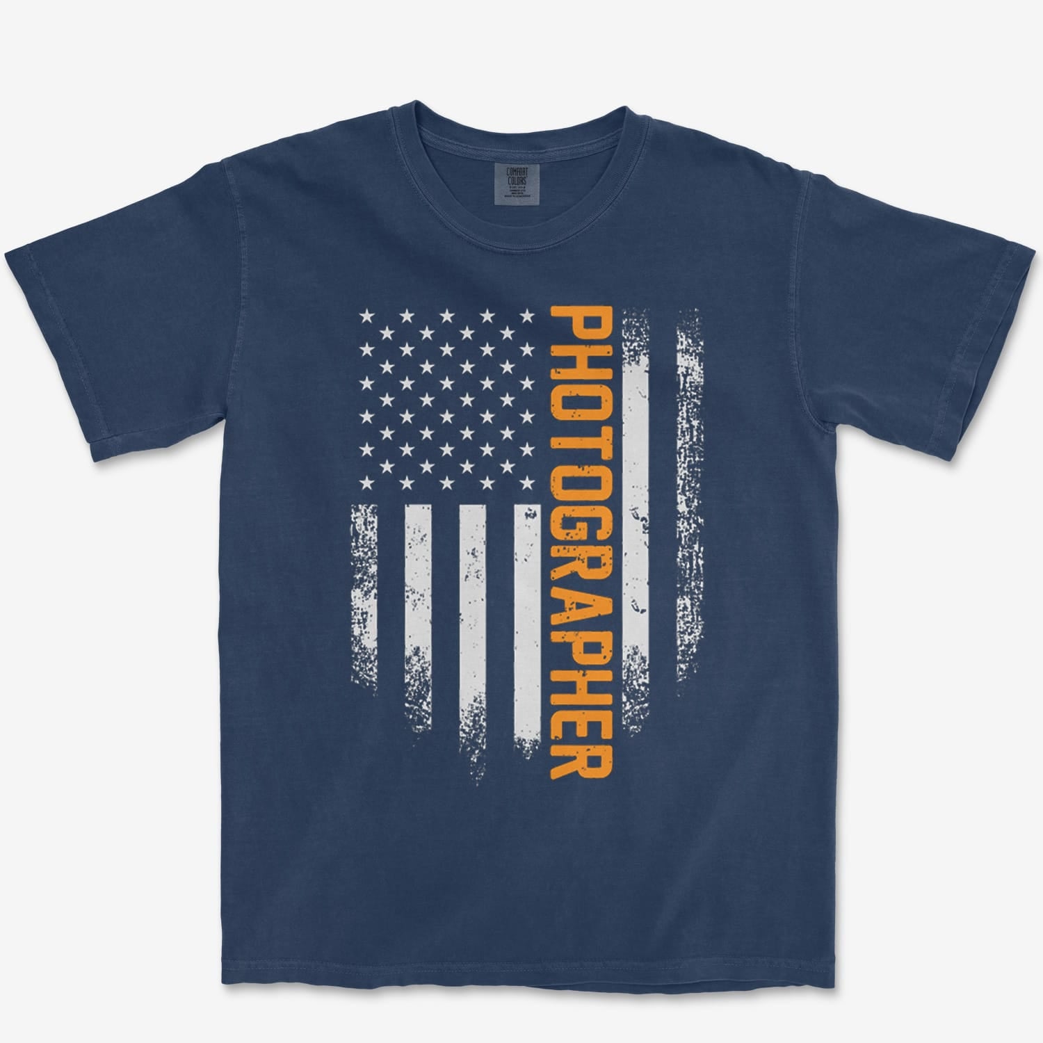 T-Shirt True Navy / S USA Photographer Heavyweight Tee