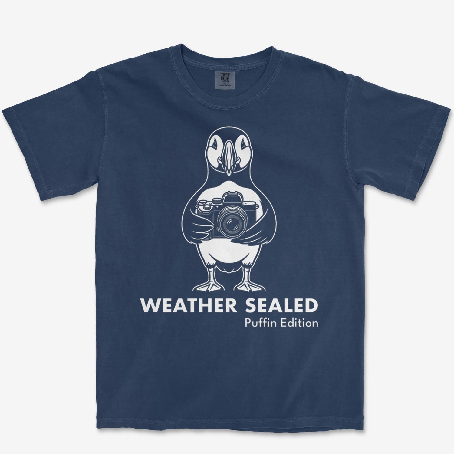 T-Shirt True Navy / S Weather Sealed Puffin Heavyweight Tee