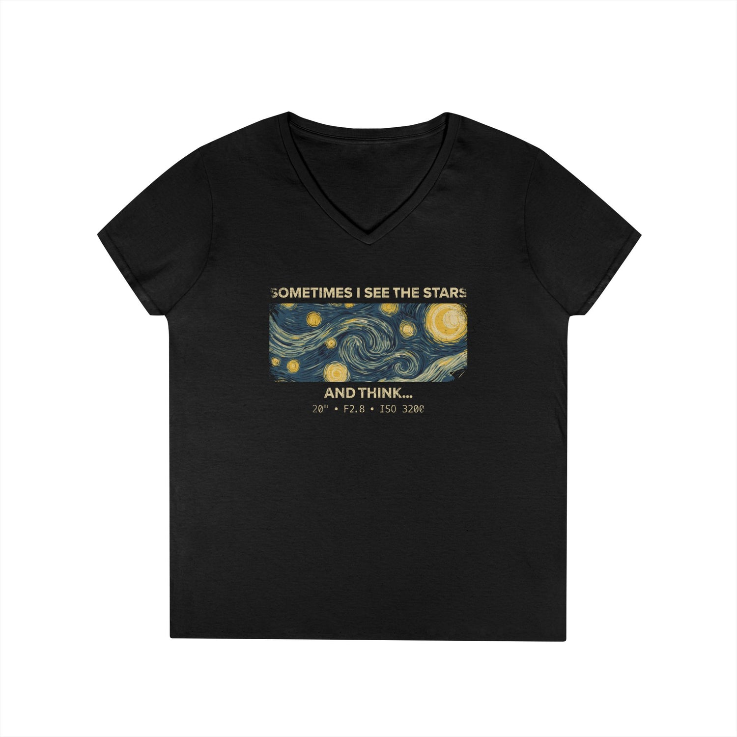 Custom - Ladies' V-Neck T-Shirt - See The Stars