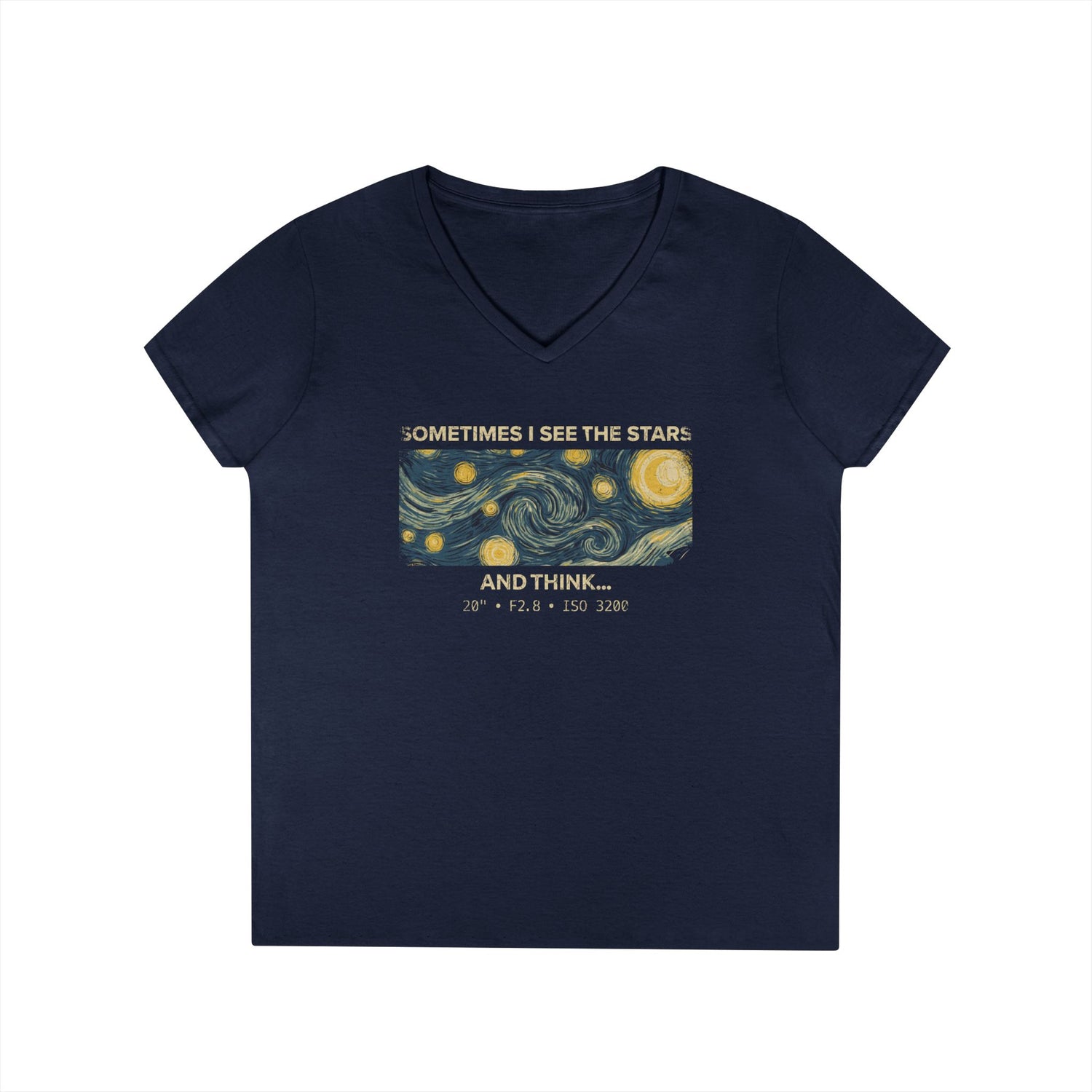 Custom - Ladies' V-Neck T-Shirt - See The Stars
