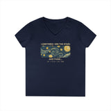 Custom - Ladies' V-Neck T-Shirt - See The Stars