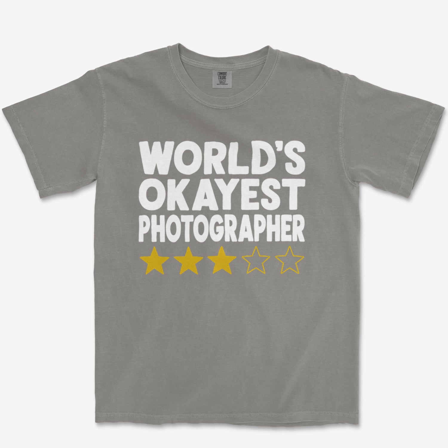 3 Star Photographer Heavyweight Tee