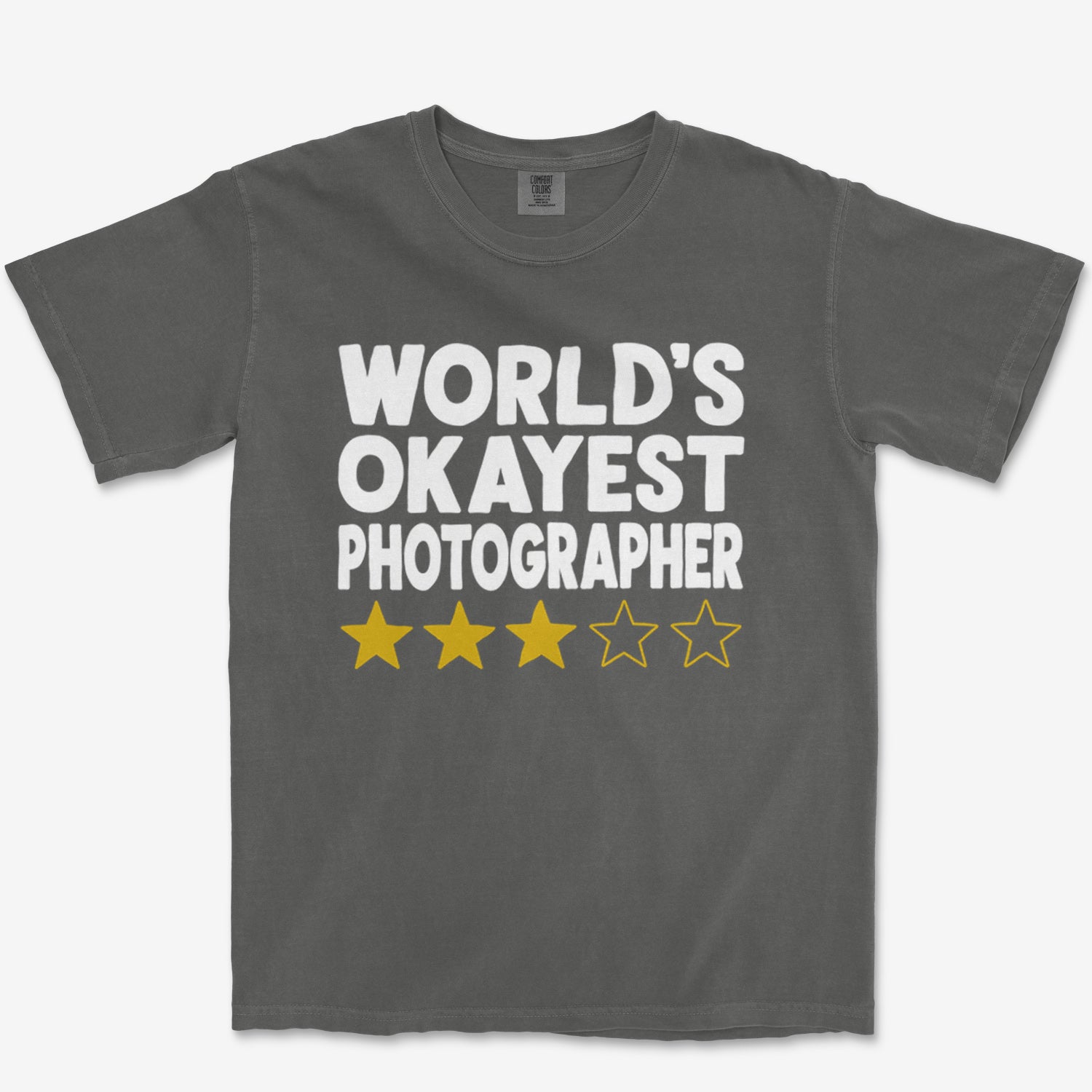 3 Star Photographer Heavyweight Tee