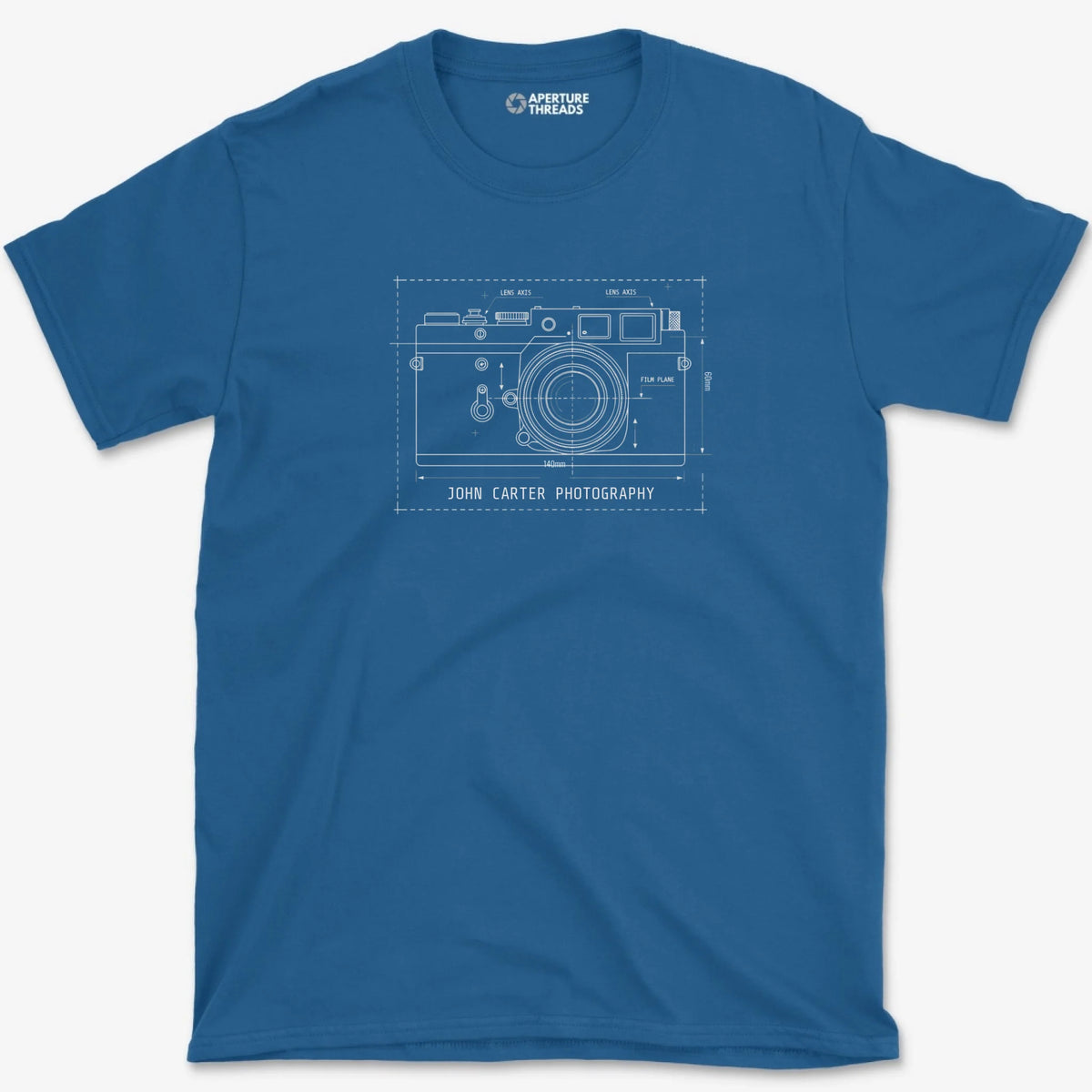 Custom 35mm Rangefinder Shirt - Royal