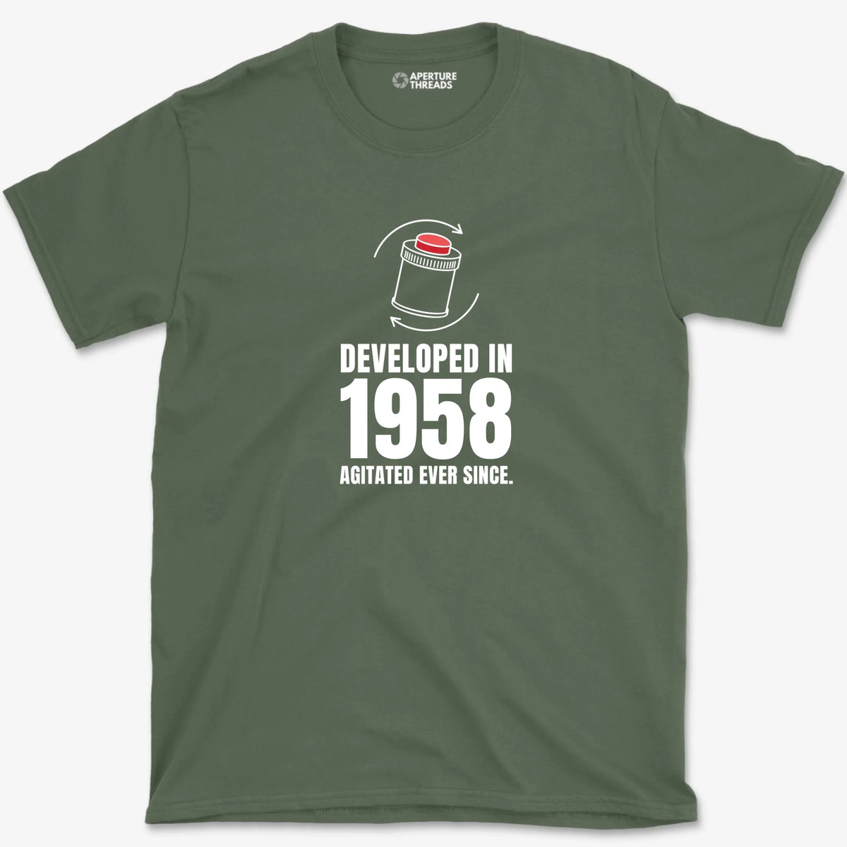 Custom Agitated Ever Since Shirt - Military Green