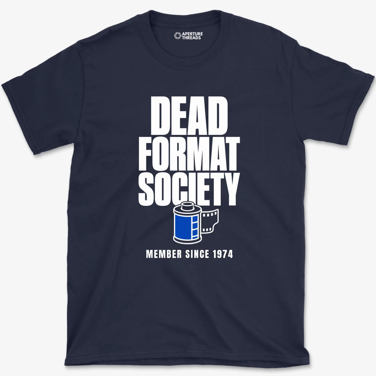 Custom Dead Format Society Shirt - Navy