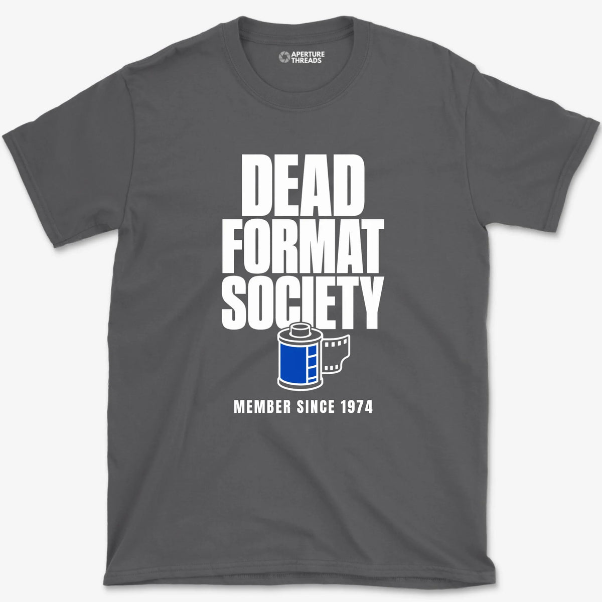 Custom Dead Format Society Shirt - Charcoal
