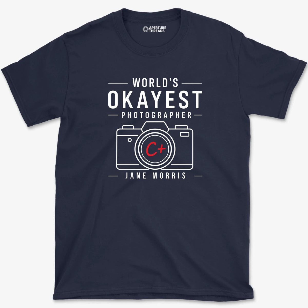Custom Okayest Photographer Shirt - Navy