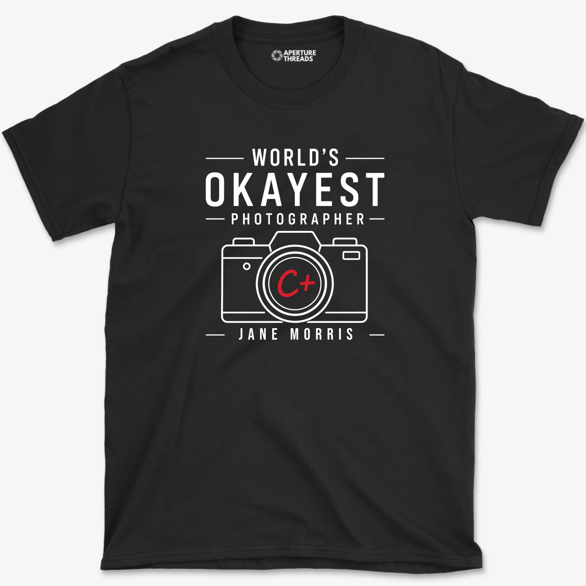 Custom World's Okayest Photographer Shirt, Personalized with Your Name ...