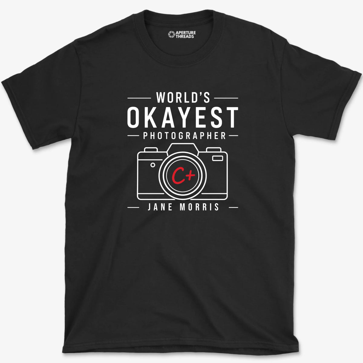 Custom Okayest Photographer Shirt - Black