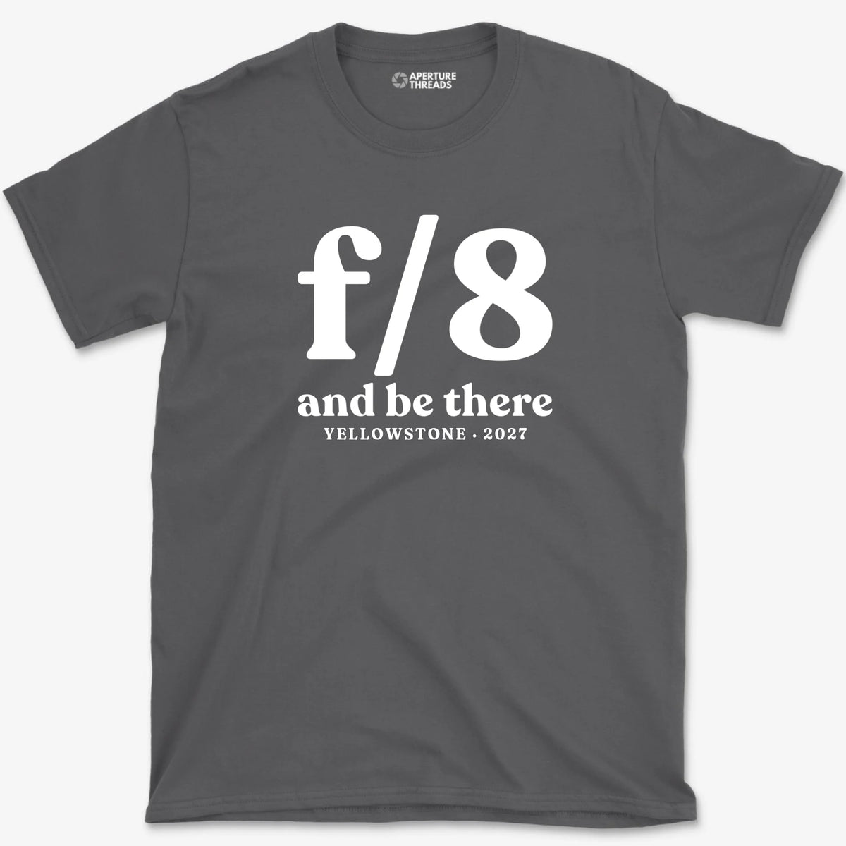 Custom f/8 & Be There Shirt - Charcoal