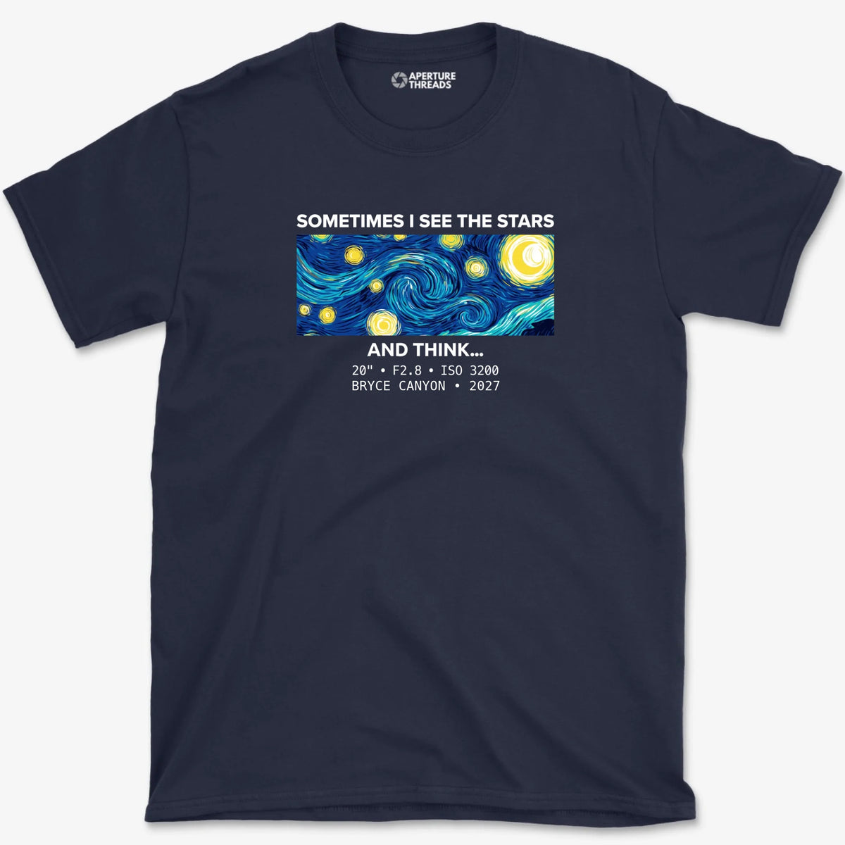 Custom See The Stars Shirt - Navy