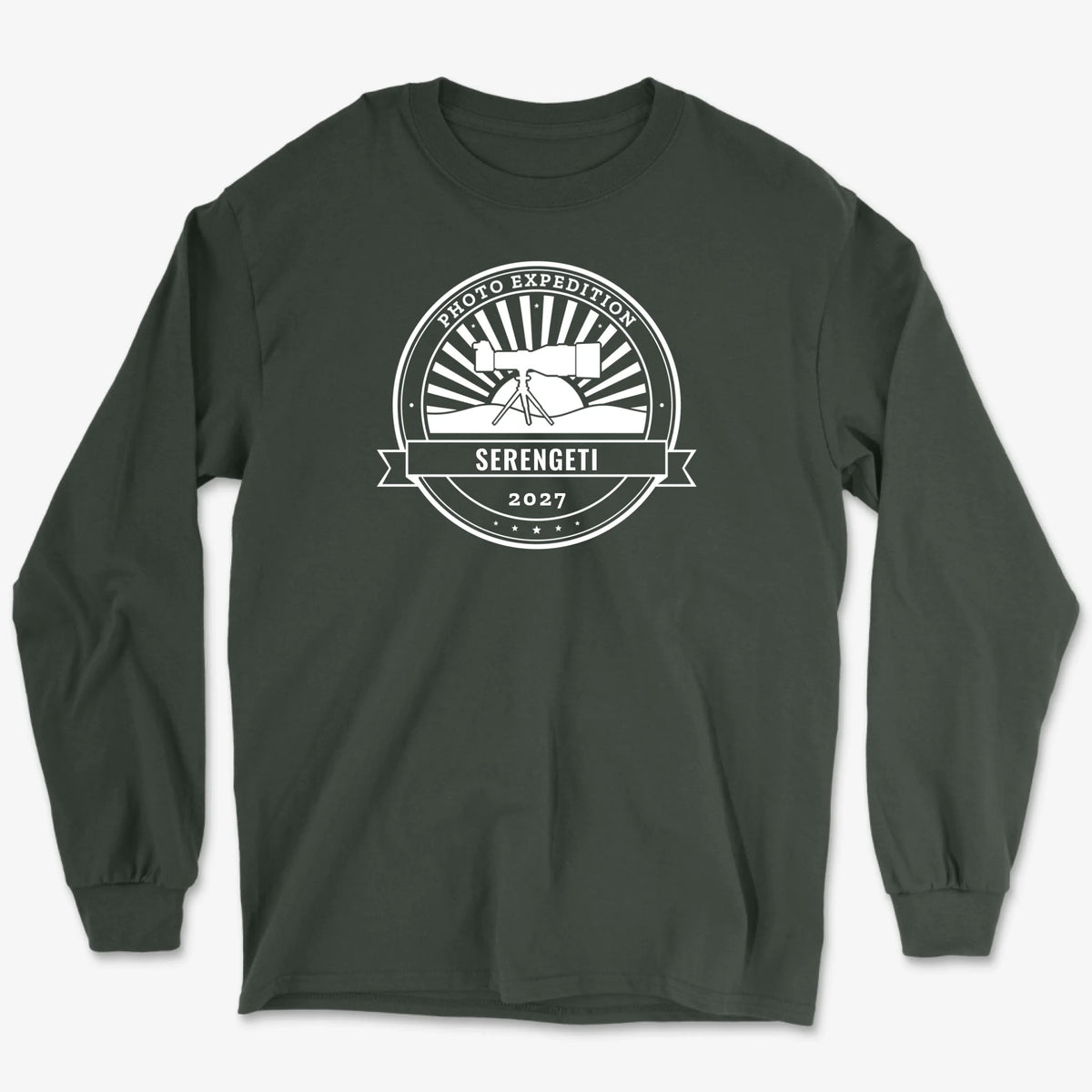 Custom Photo Expedition Long Sleeve - Forest Green