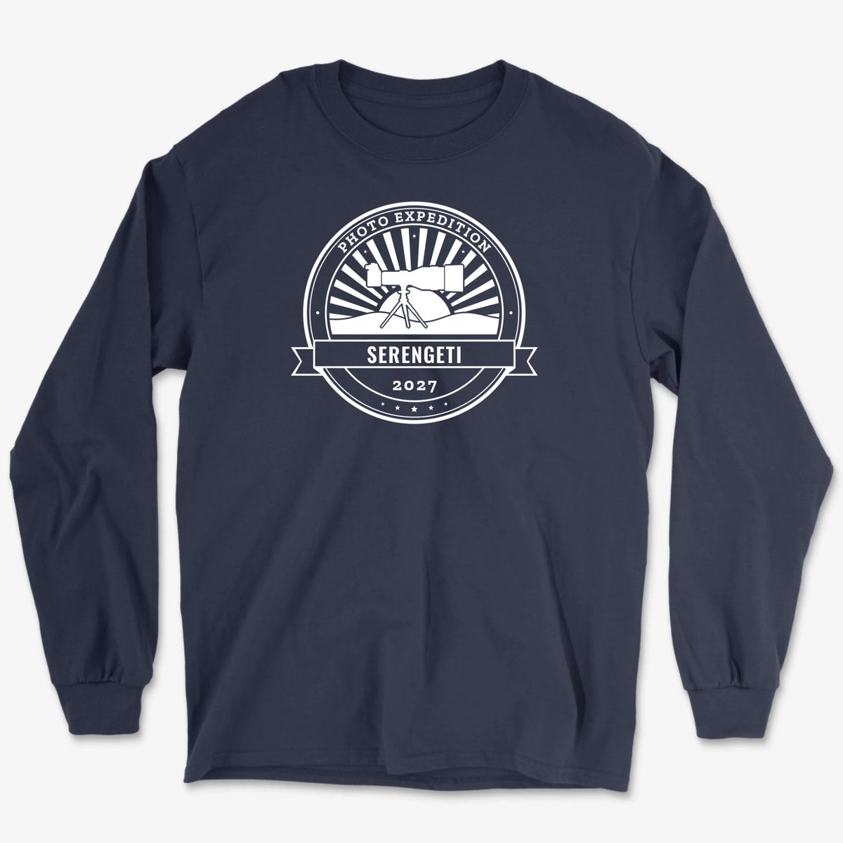 Custom Photo Expedition Long Sleeve - Navy
