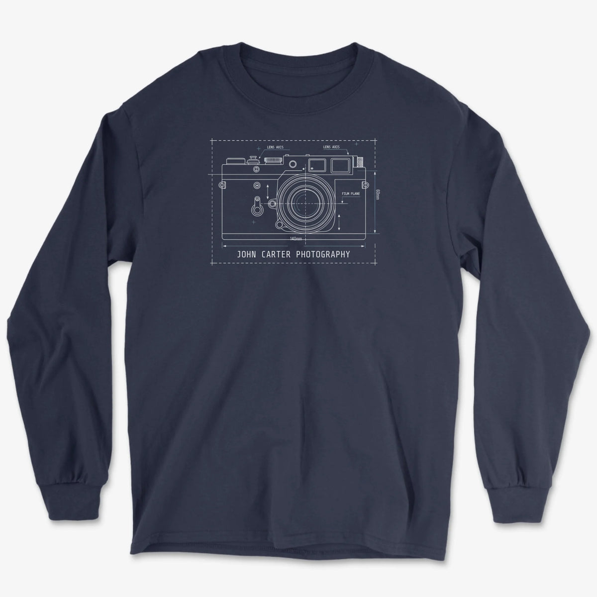 Custom 35mm Rangefinder Long Sleeve - Navy