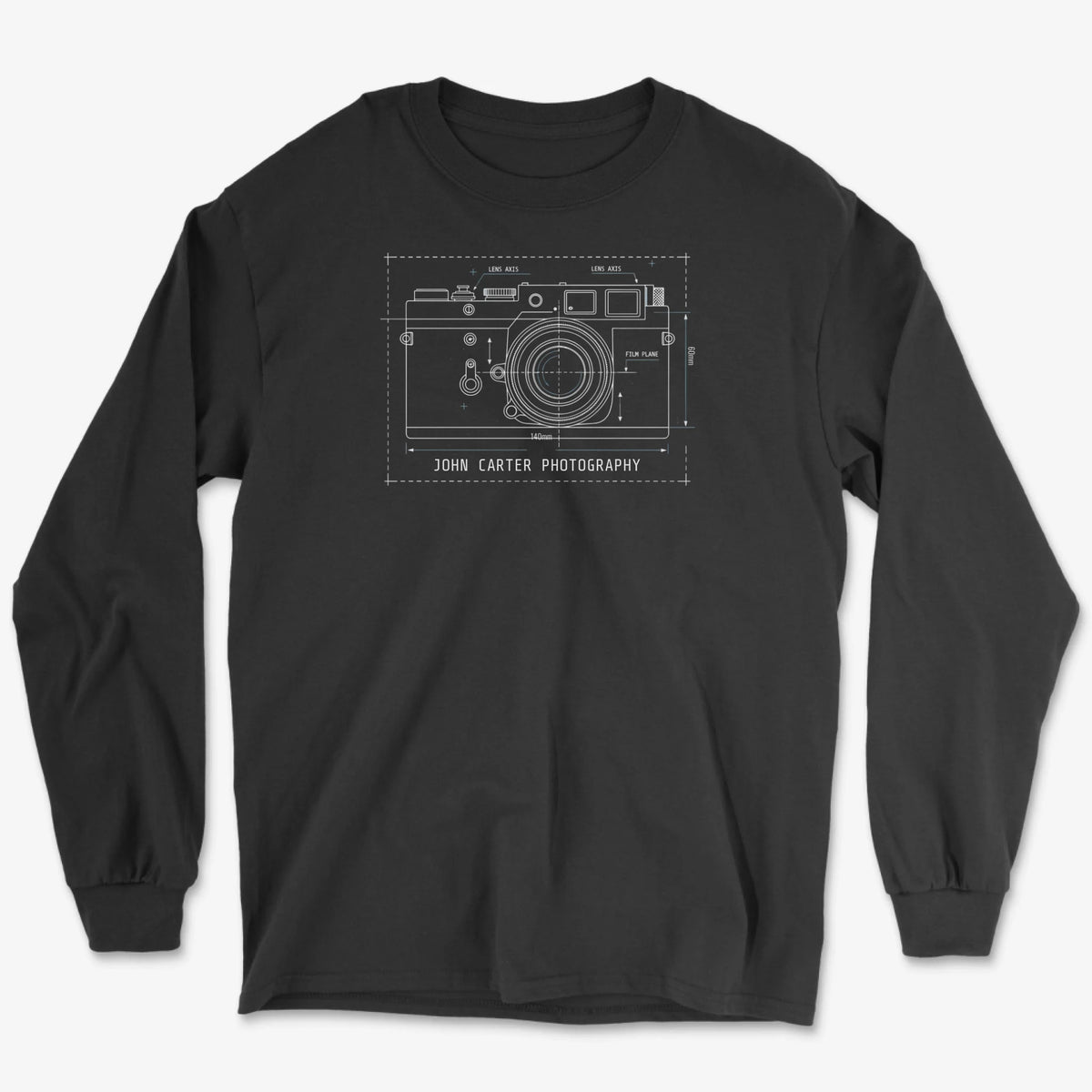 Custom 35mm Rangefinder Long Sleeve - Black