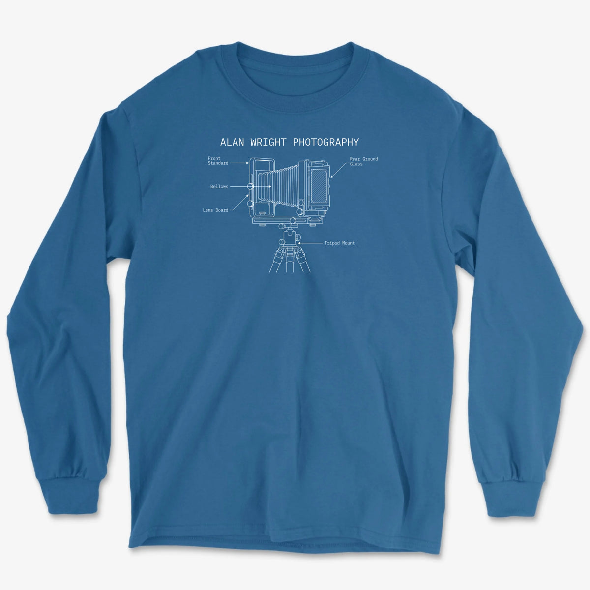 Custom 4x5 Field Camera Long Sleeve - Royal
