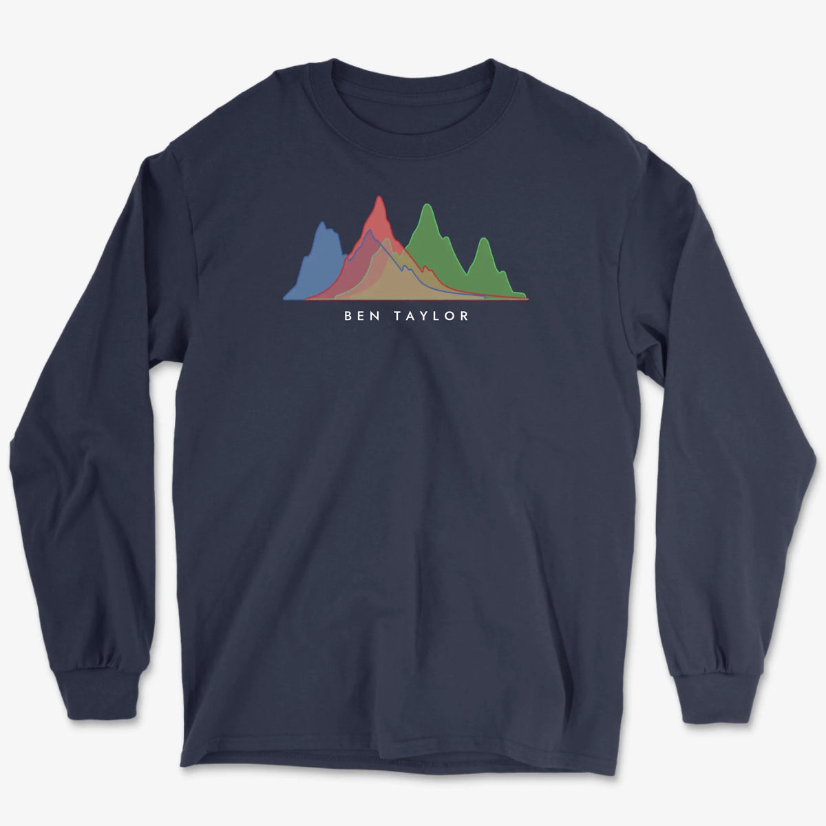 Custom Histogram Long Sleeve - Navy