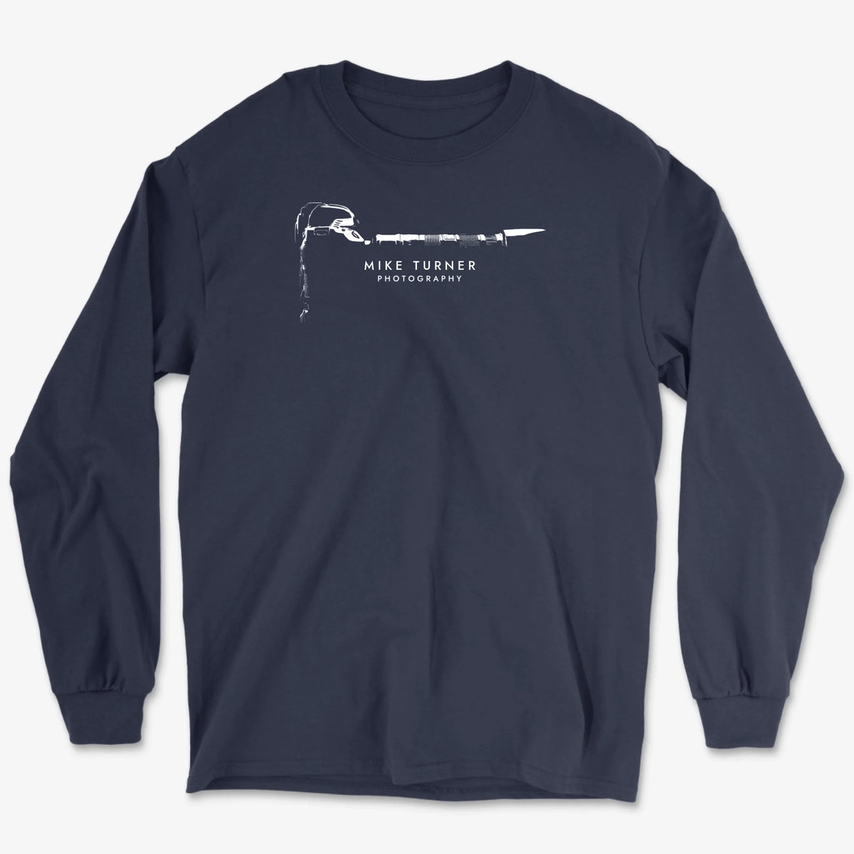 Custom Camera Silhouette Long Sleeve - Navy