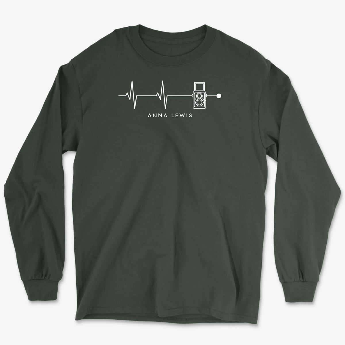 Custom Heartbeat Classic Long Sleeve - Forest Green