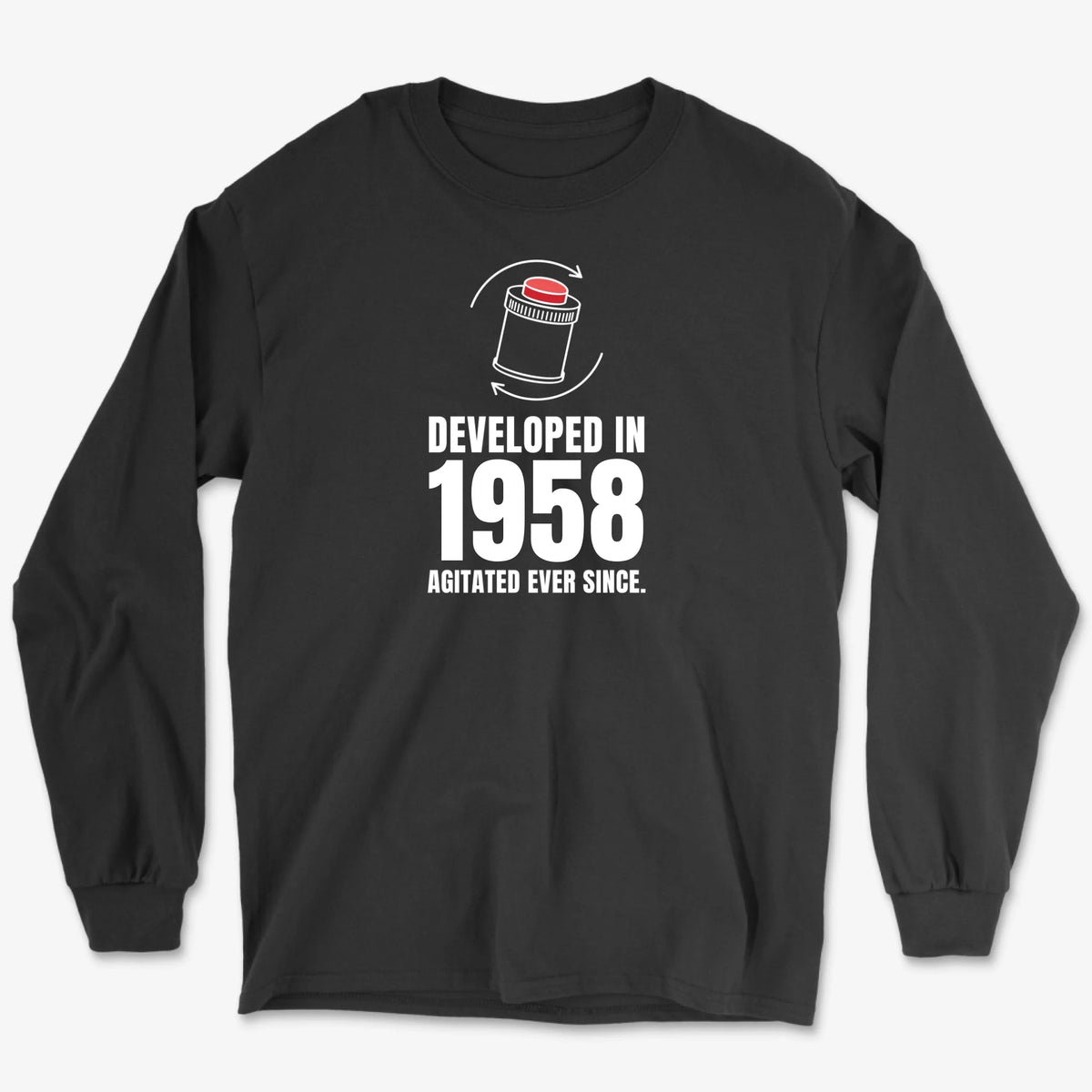 Custom Agitated Ever Since Long Sleeve - Black