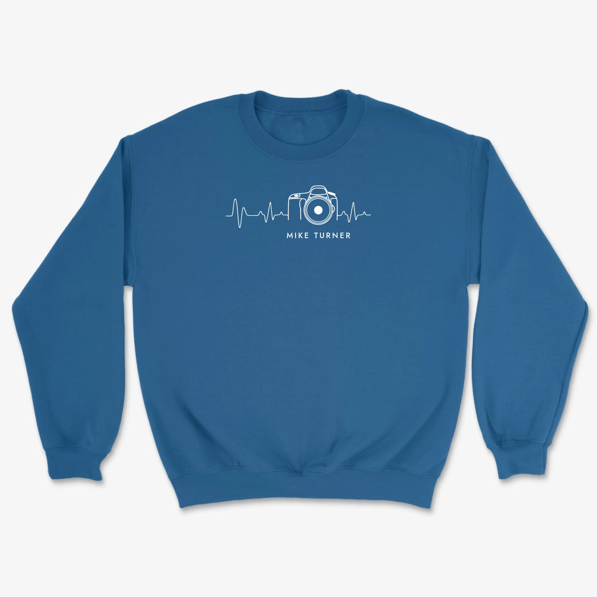 Custom Heartbeat Sweatshirt - Royal