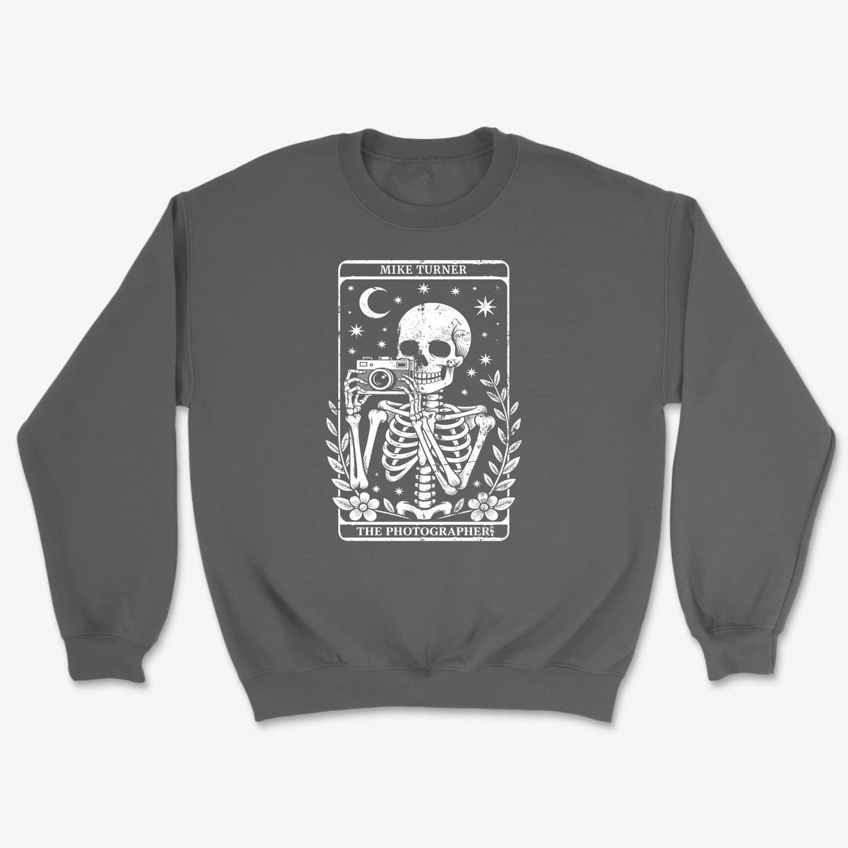 Custom Tarot Photographer Sweatshirt - Charcoal