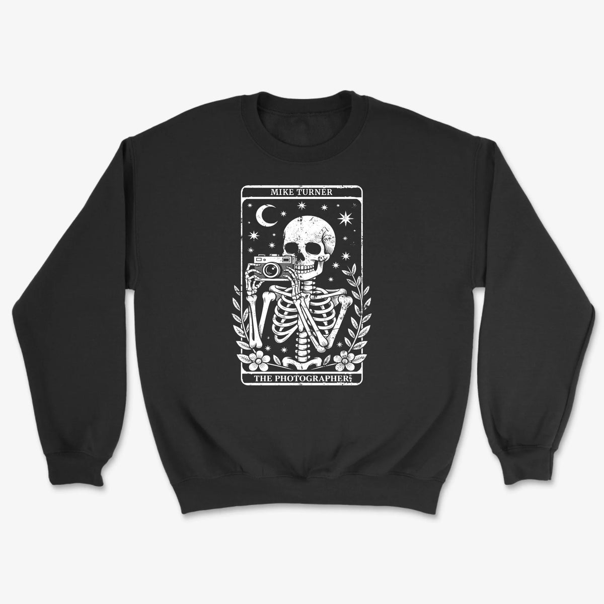 Custom Tarot Photographer Sweatshirt - Black