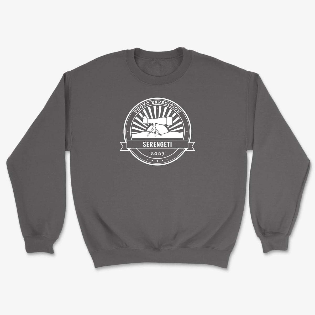 Custom Photo Expedition Sweatshirt - Charcoal