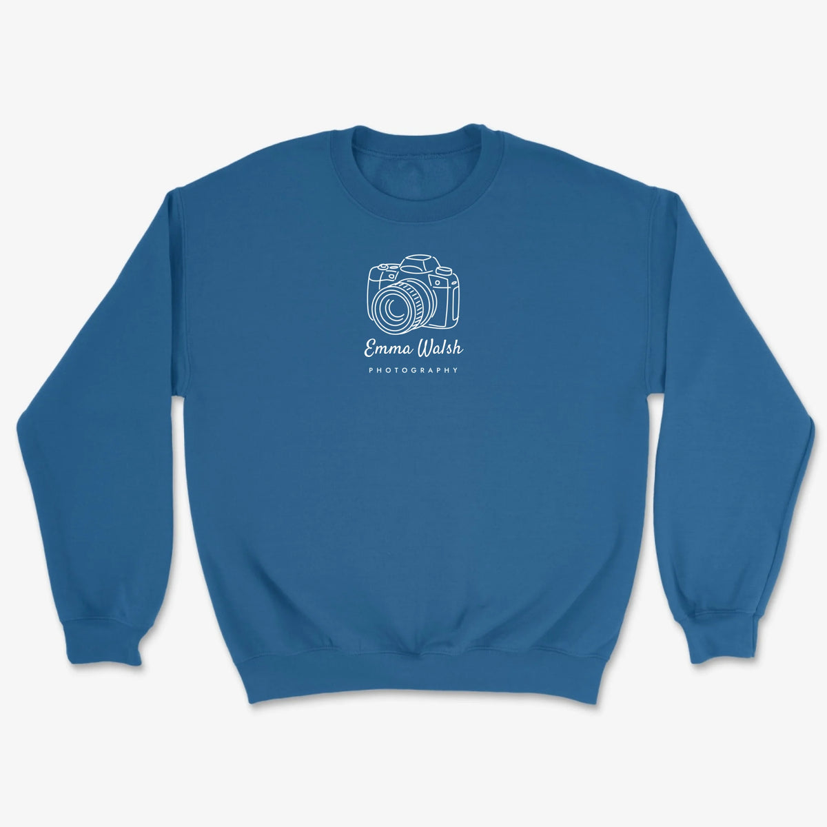 Custom Line Camera Sweatshirt - Royal