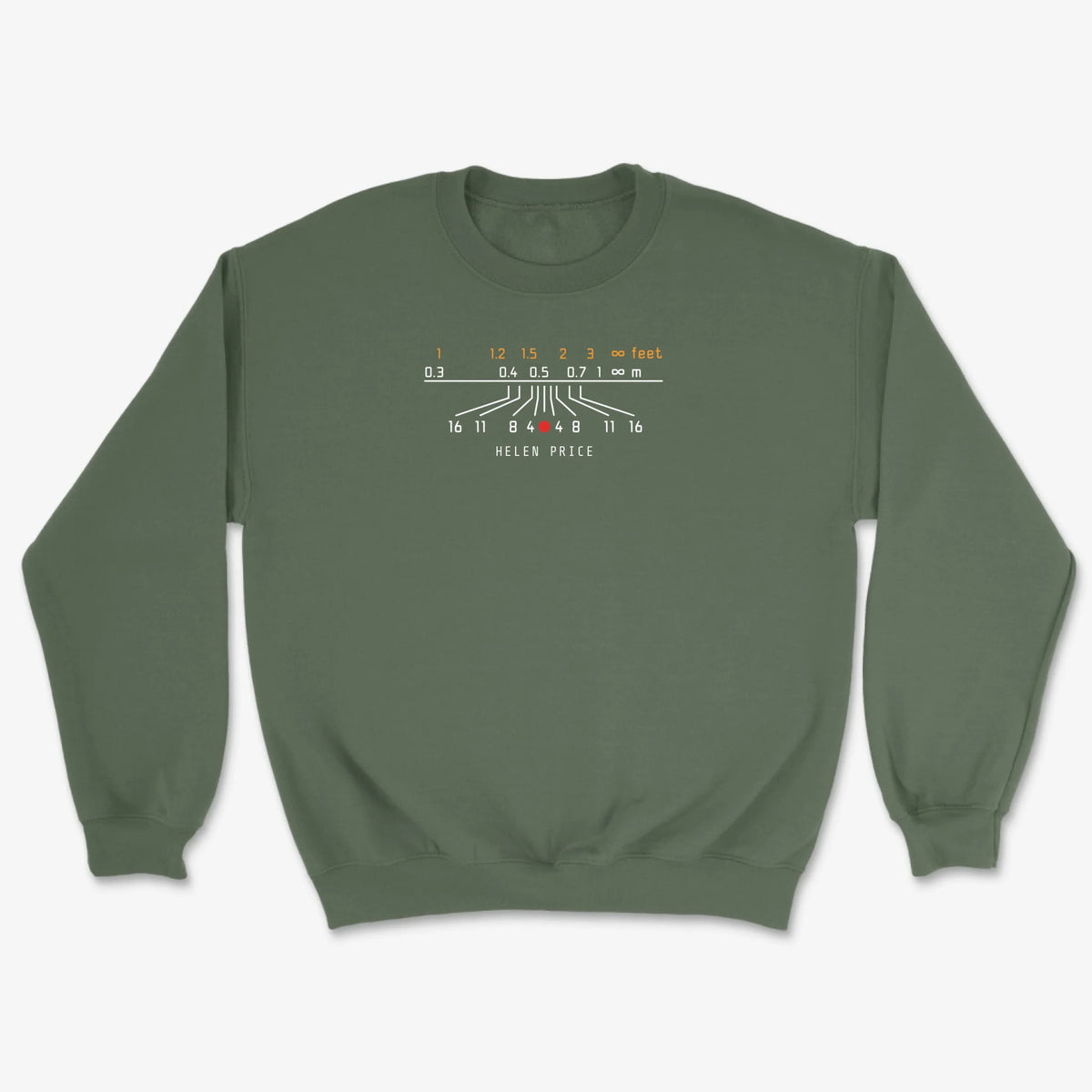 Custom Field Scale Sweatshirt - Military Green