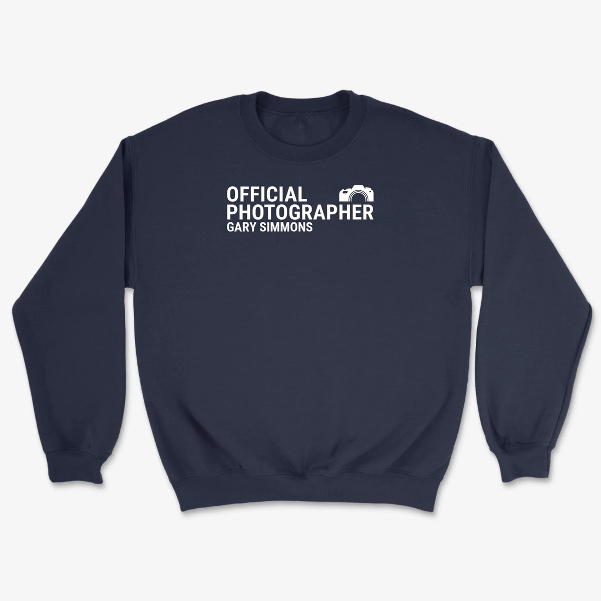 Custom Official Photographer Sweatshirt - Navy