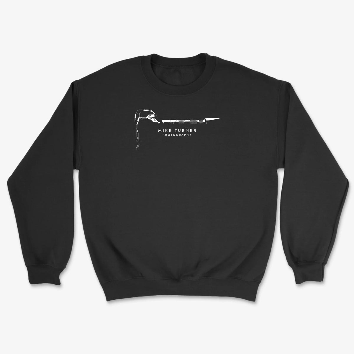 Custom Camera Silhouette Sweatshirt - Black