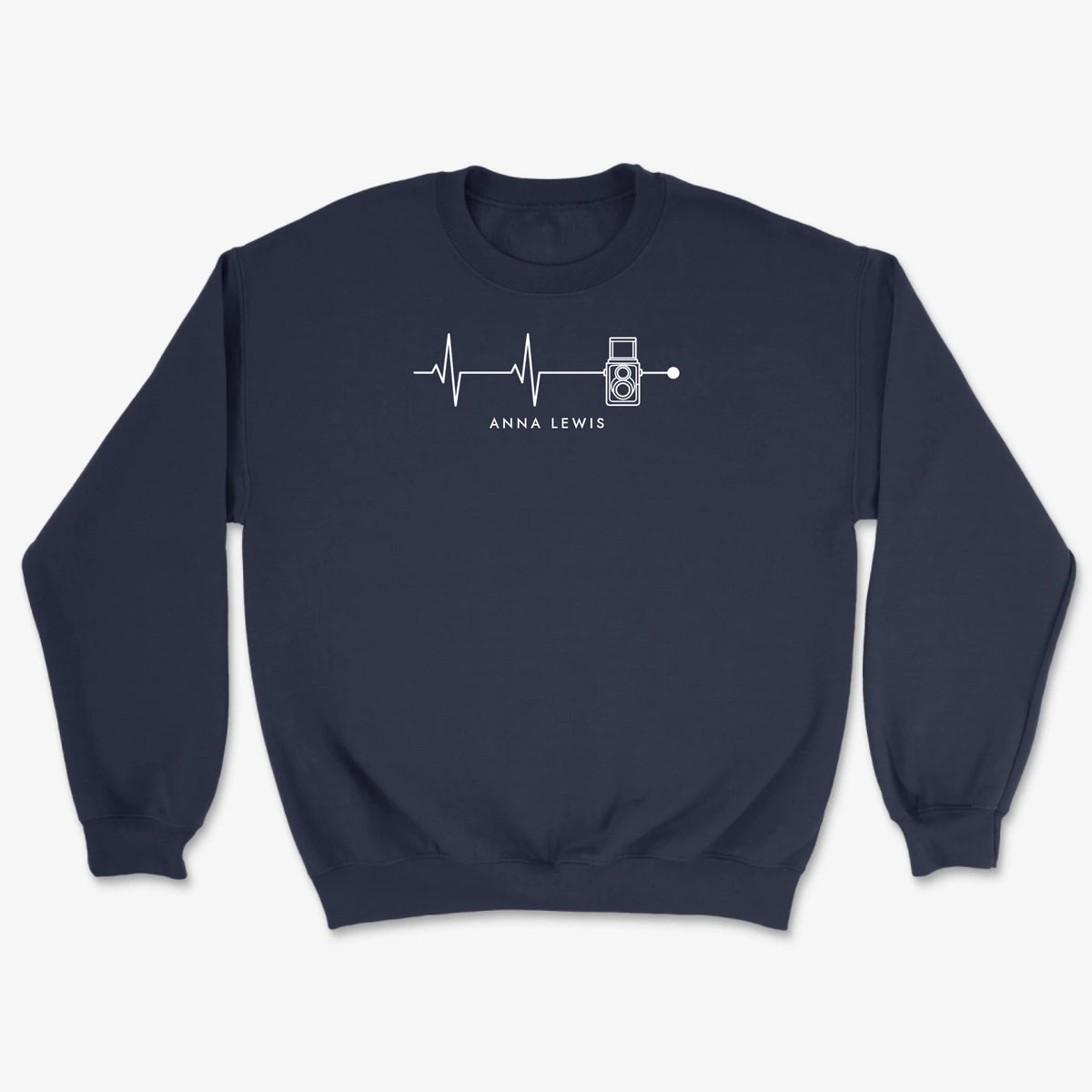 Custom Heartbeat Classic Sweatshirt - Navy