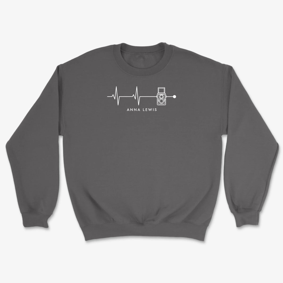 Custom Heartbeat Classic Sweatshirt - Charcoal