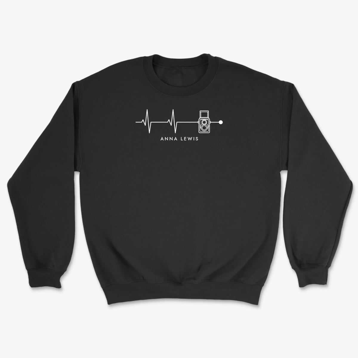 Custom Heartbeat Classic Sweatshirt - Black